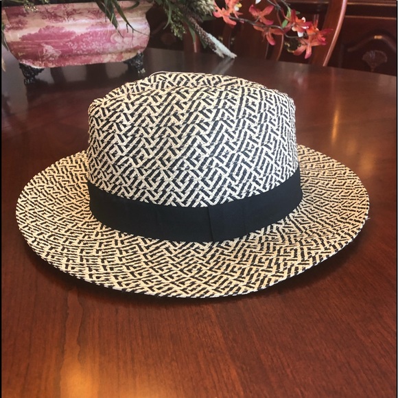 Loft Geo Straw Fedora - Picture 3 of 5